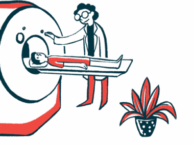 A clinician prepares a patient for an imaging scan.