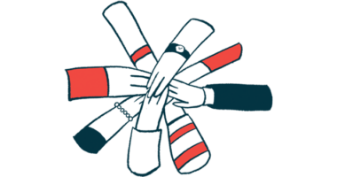 A hands-in illustration shows a group of hands coming together in a circle.