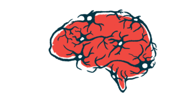 An illustration of nerve cells in the human brain.