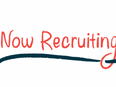 A graphic image reads Now Recruiting.