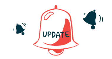 A large bell labeled 'update' in all capital letters is seen between two smaller, ringing bells.